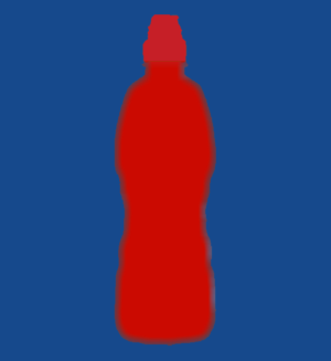 red water bottle