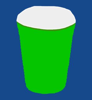 green water cup