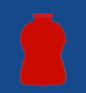 red small water bottle