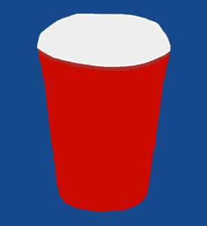 red water cup