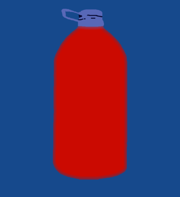 red water jug